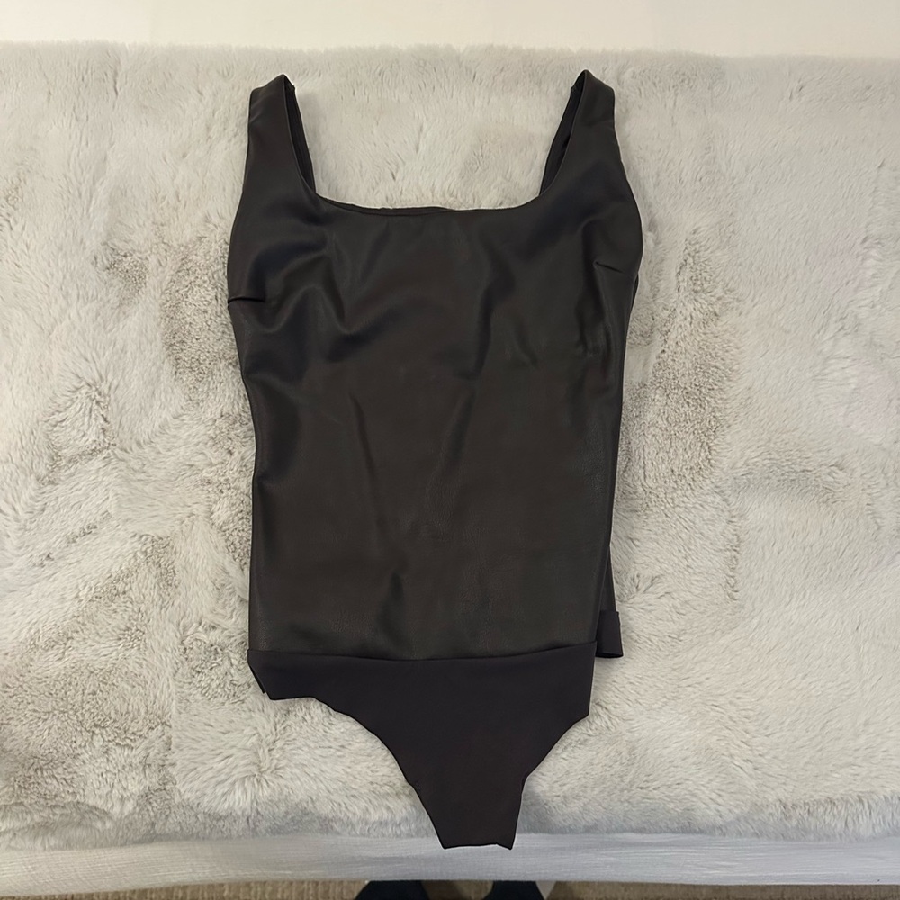 Leather body suit